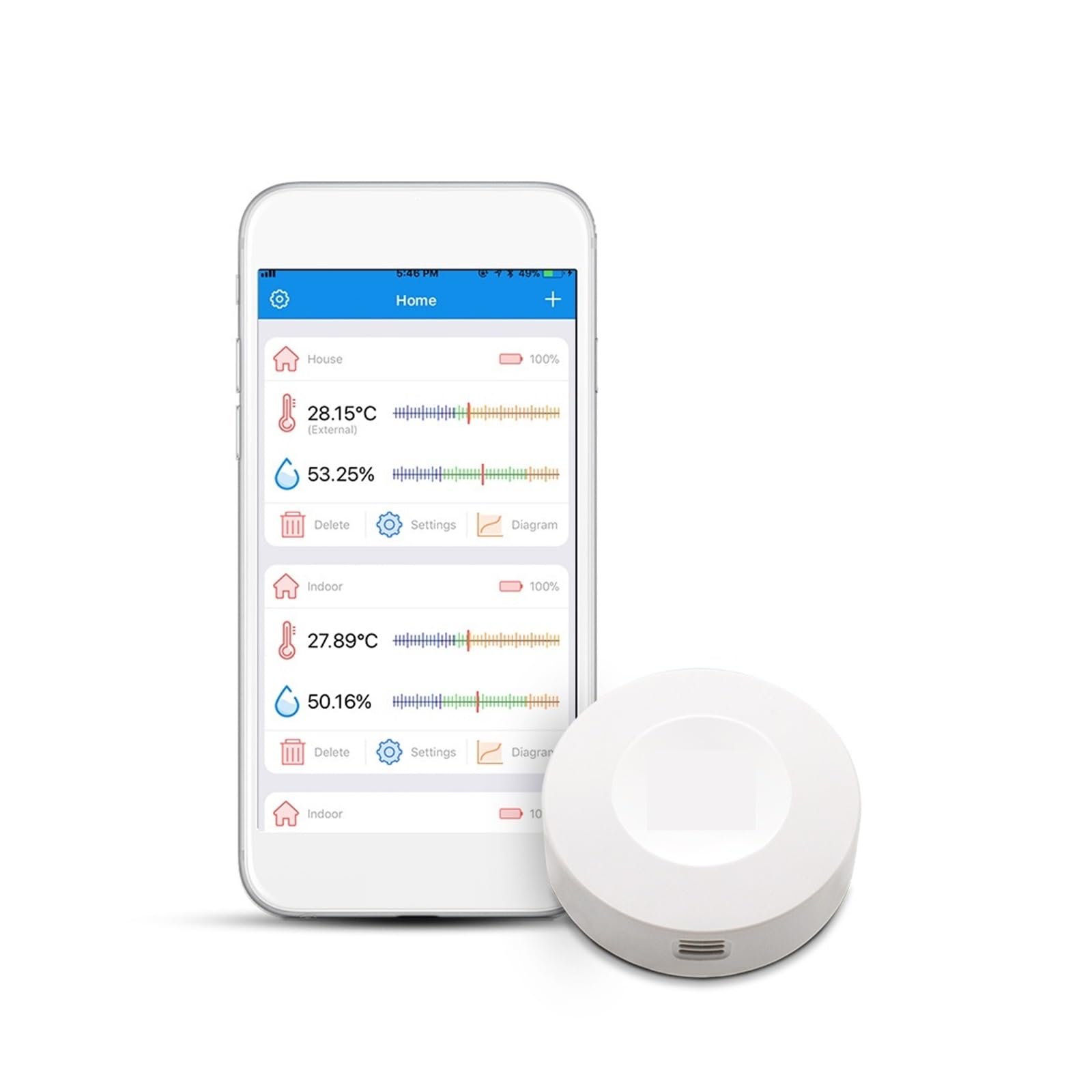 Termometro Bluetooth Senza Fili E Igrometro Amp Sensore Intelligente Sonda Esterna Monitor Frigorifero Congelatore Preciso Veloce Monitoraggio In Tempo Reale