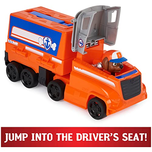 Image of Paw Patrol Big Truck Pup's Zuma Transforming Toy Truck with Collectable Action Figure|Vehicle Set with Rescue Crane|Learning-Education Activity Set|Roleplay Toy For Kids 3+|Birthday Gift|Made In India