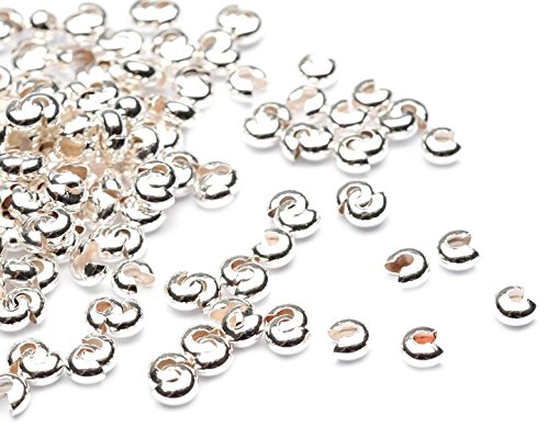 Beads Unlimited - Cerchietti Copri Gancio, 3 mm