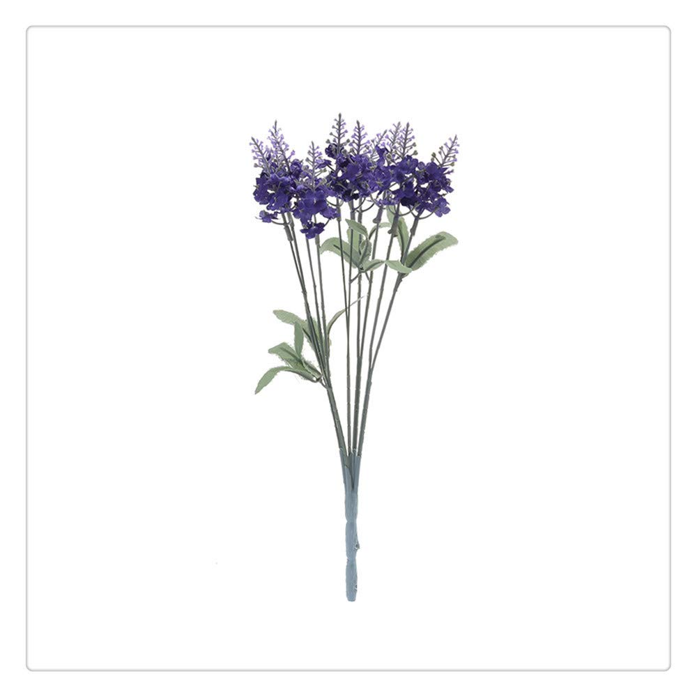 Fleurs Artificielles Romantique Lavande Décoration Soie Fleur Grain Simulation Décorative De Plantes Aquatiques 33cm