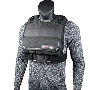 MiR Short Weighted Vest With Zipper Option 20lbs – 90lbs (90LBS, SHORT)