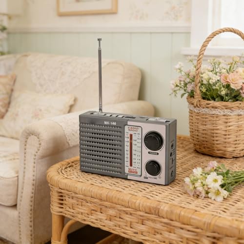 Radio portátil Zopsc AM FM SW Bluetooth recargable USB miniatura 3
