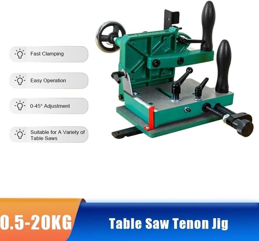 Tenonatrice per sega da banco, maschera a tenone resistente per lavorazione di precisione a mortasa, capacità massima di serraggio 82,5 mm, strumento di serraggio a tenone