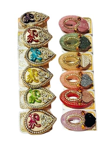 Saree Pins Combo, Saree Brooch Multicolored - Random Model - Pack of 2-image-36