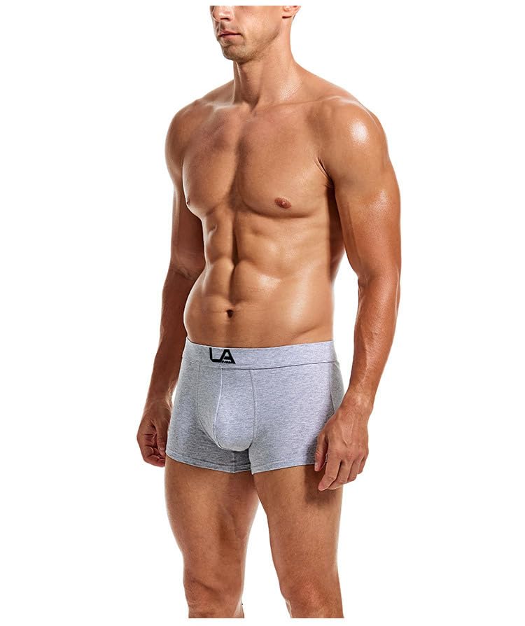 Men's Boxer Brief Underwear Soft and Breathable Cotton Underpants Mid Rise Sports Boxers Shorts3