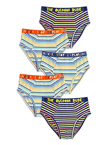 Image of XY Life Arcade Modal Briefs for Boys, Relaxed Fit, Stripes