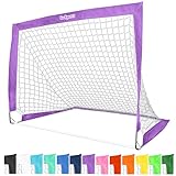 GoSports Team Tone 4 ft x 3 ft Portable Soccer Goal for Kids...