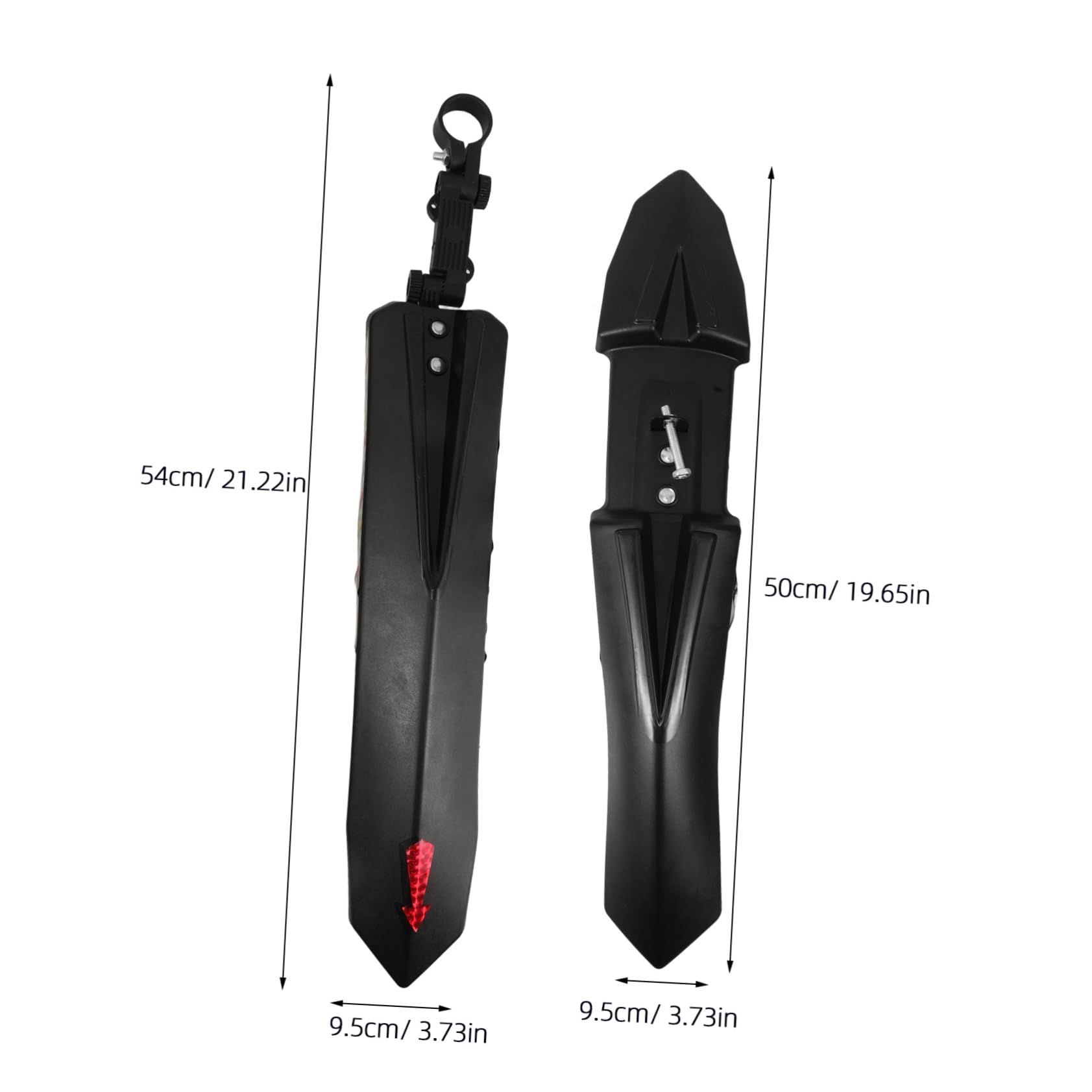 HOLIDYOYO Reflective Bike Mudguard for Wheels Easy Install Plastic Protection for Mountain Road Bikes Enhances Night Safety Versatile Fit