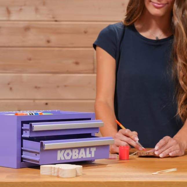 2-Drawer Steel Tool Box Lavender Colors
