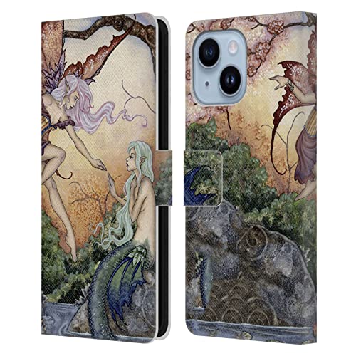 Étui en Cuir Portefeuille de Qualité Amy Brown pour iPhone 14 Plus