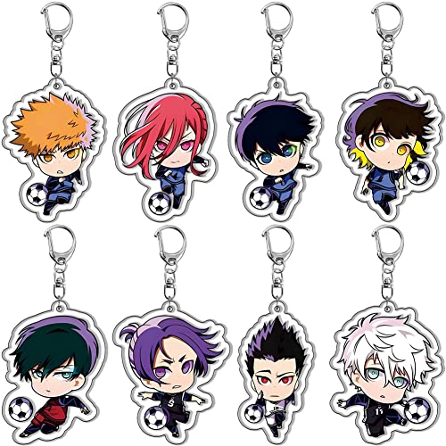 Image of Blue Keychain Anime Key chain Key ring Cosplay 5pcs /8pcs
