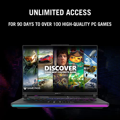 ROG Strix Scar 16 (2023) Gaming Laptop, Nebula HDR QHD 16" 240Hz/3ms, 1100 nits, Mini LED, GeForce RTX 4090, Intel Core i9-13980HX, 32GB DDR5, 2TB PCIe, Wi-Fi 6E, Windows 11 Pro, Off Black - Notebook - Immagine 11