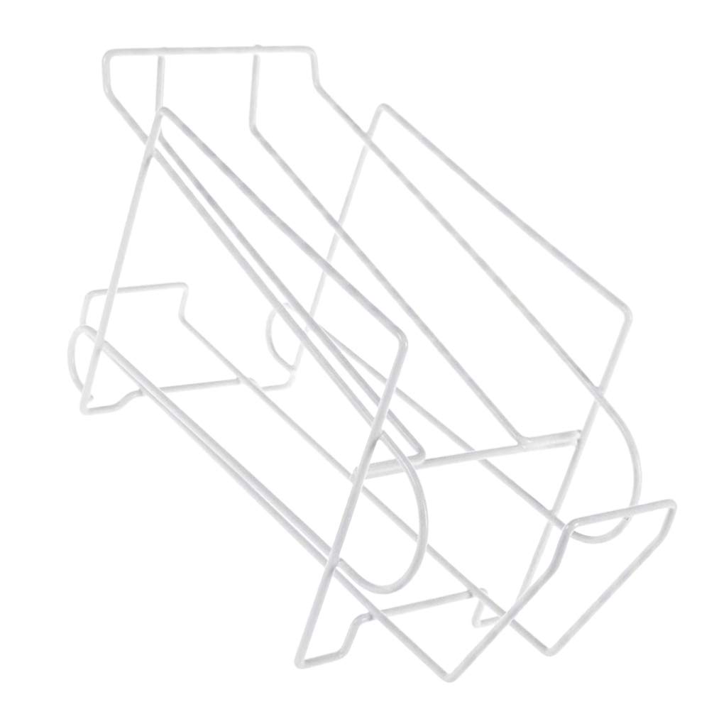 Yardwe 1pieza Estante De Hierro Para Cocina Soporte Portátil Para Cerveza y Latas De Refresco Organizador Práctico Para Frigorífico y Hogar Blanco