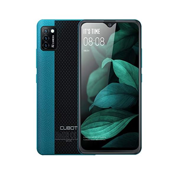 CUBOT Unlocked Smartphones, Note 7 Android 10 Phone Unlocked, 4G Dual SIM Unlocked Cell Phones, 5.5 inch HD Display, Triple Cameras, 2GB/16GB, 128GB Extension, 3100mAh Battery, US Version, Green