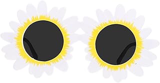 1 Par De Óculos De Sol Decorações De Cupcake Flor Óculos De Sol Decoração Amarela Ao Ar Livre Óculos De Sol De Praia Flor Óculos De Sol Engraçados Flor Óculos De Sol Óculos De Sol