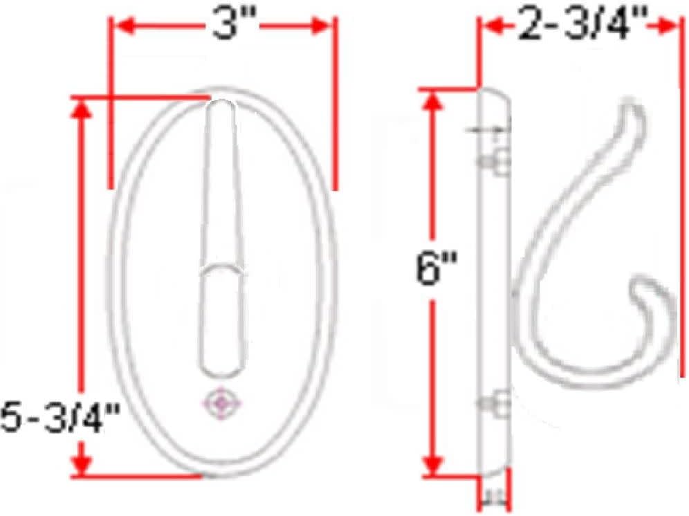 double robe hook installed near vanity honey oak