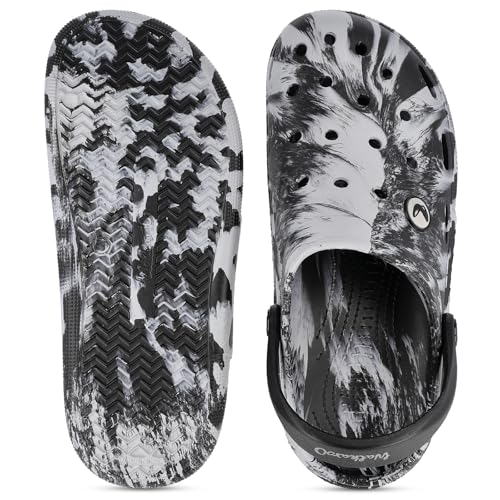 Image of WALKAROO Men's Clogs Sandal with Soft Sole, Ventilated and Lightweight - WC8778