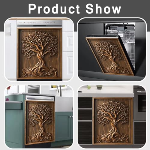 Imán decorativo para lavavajillas forma árbol de la vida miniatura 2