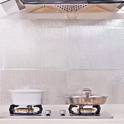 VI COLLECTIONS PVC Kitchen Oil-Proof Aluminium Foil Sticker Wall,Desk, Kitchen, Waterproof & Oil Proof Wallpaper 200 X 60 cm, (B08NTQRKXV) Amazon Price History, Amazon Price Tracker