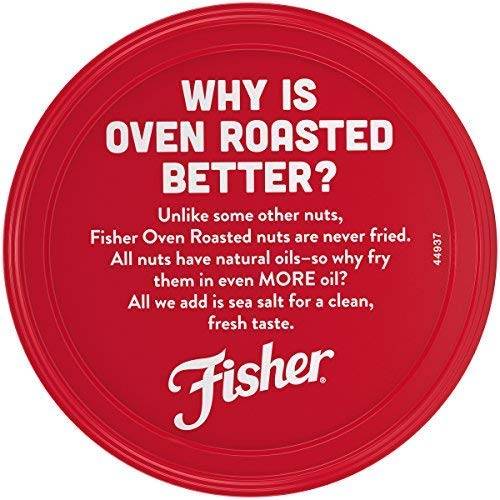 FISHER Snack Oven Roasted Never Fried, Non-GMO, Made With Sea Salt, Mixed Nuts with Peanuts, 10 Oz
