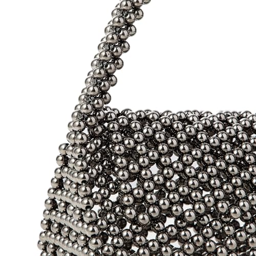 Image of YUSHINY Candy Color Acrylic Beaded Hollow Handbag Evening Clutch Triangle Bags for Wedding Party | Acrylic