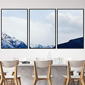 signwin 3 Piece Framed Canvas Wall Art Snow...