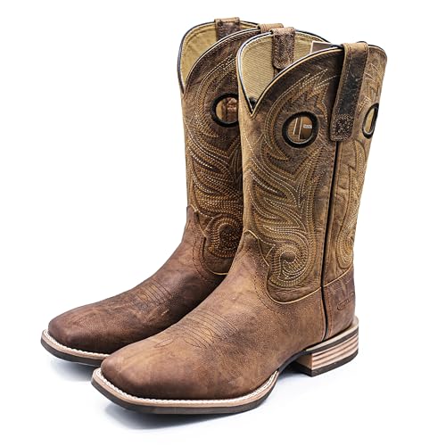 Hand Painted Western Cowboy Boots, Full Grain Cowhide Upper & Shaft, 4-Layer Composite Sole(PLT103614)