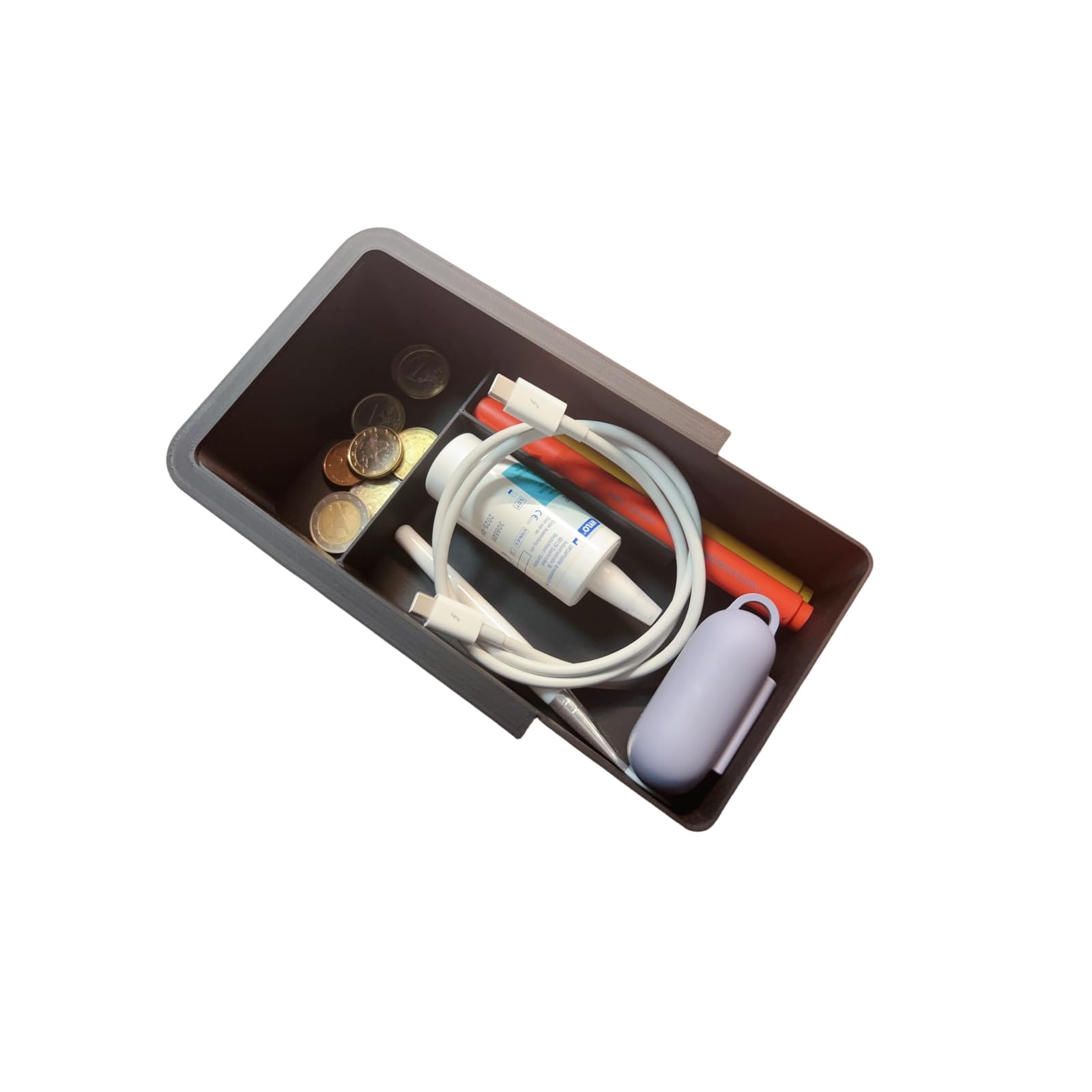 Compatibile con Citroen C3 e-C3 2024 2025 Vano Portaoggetti Centrale Console Auto Bracciolo Organizer Accessori