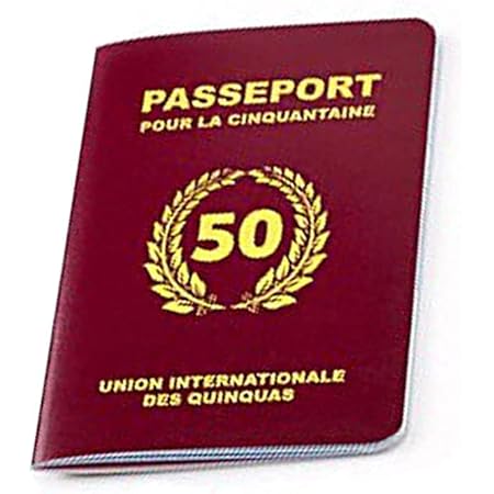 Livre D Or Passeport Pour La Cinquantaine Anniversaire 50 Ans Cadeau Femme Homme Amazon Fr Cuisine Et Maison