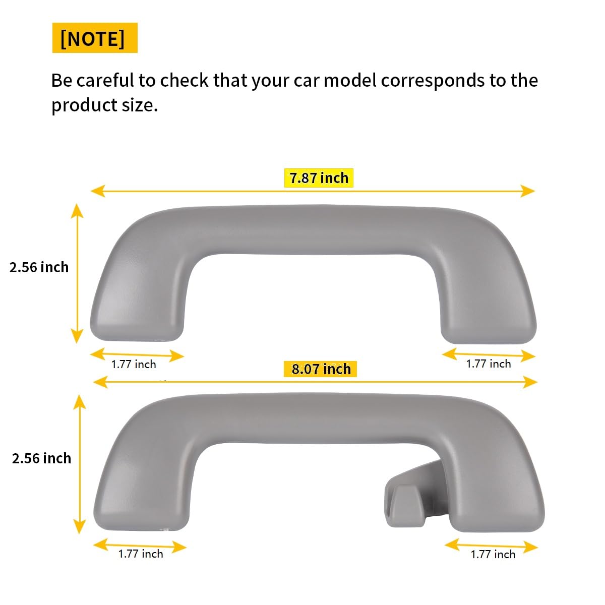 Maniglia per interni auto con gancio compatibile con Toyota Corolla Yaris 4Runner Vios Aruis Prius Previa Rav4 EZ 74610-52020 - Grigio Beige
