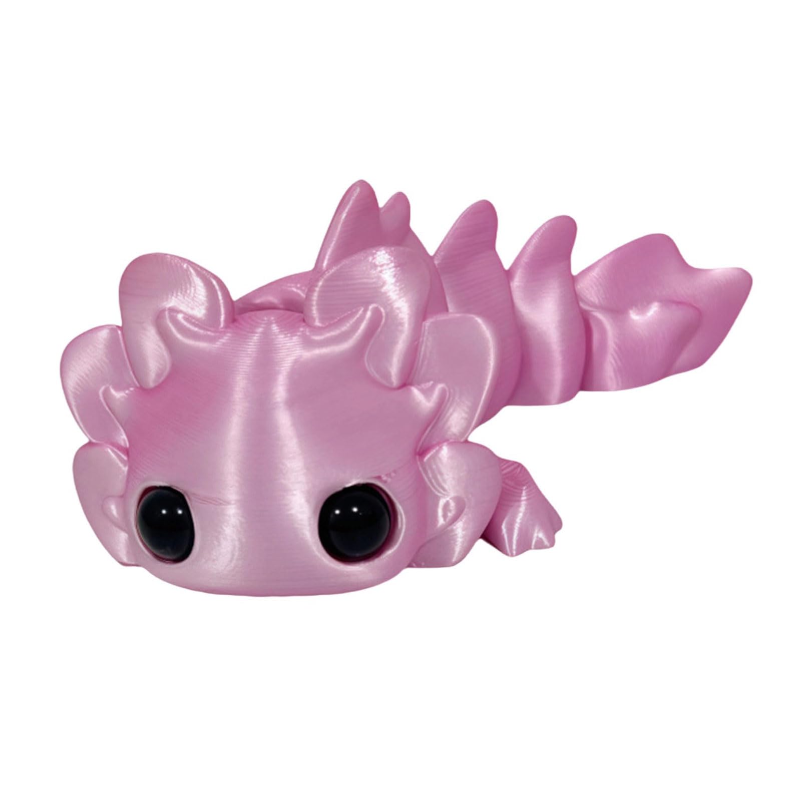 Hkfgdjdl Pink White Small Figure,Flexible Poseable Printing Model For Home Decoration With Joints Movable