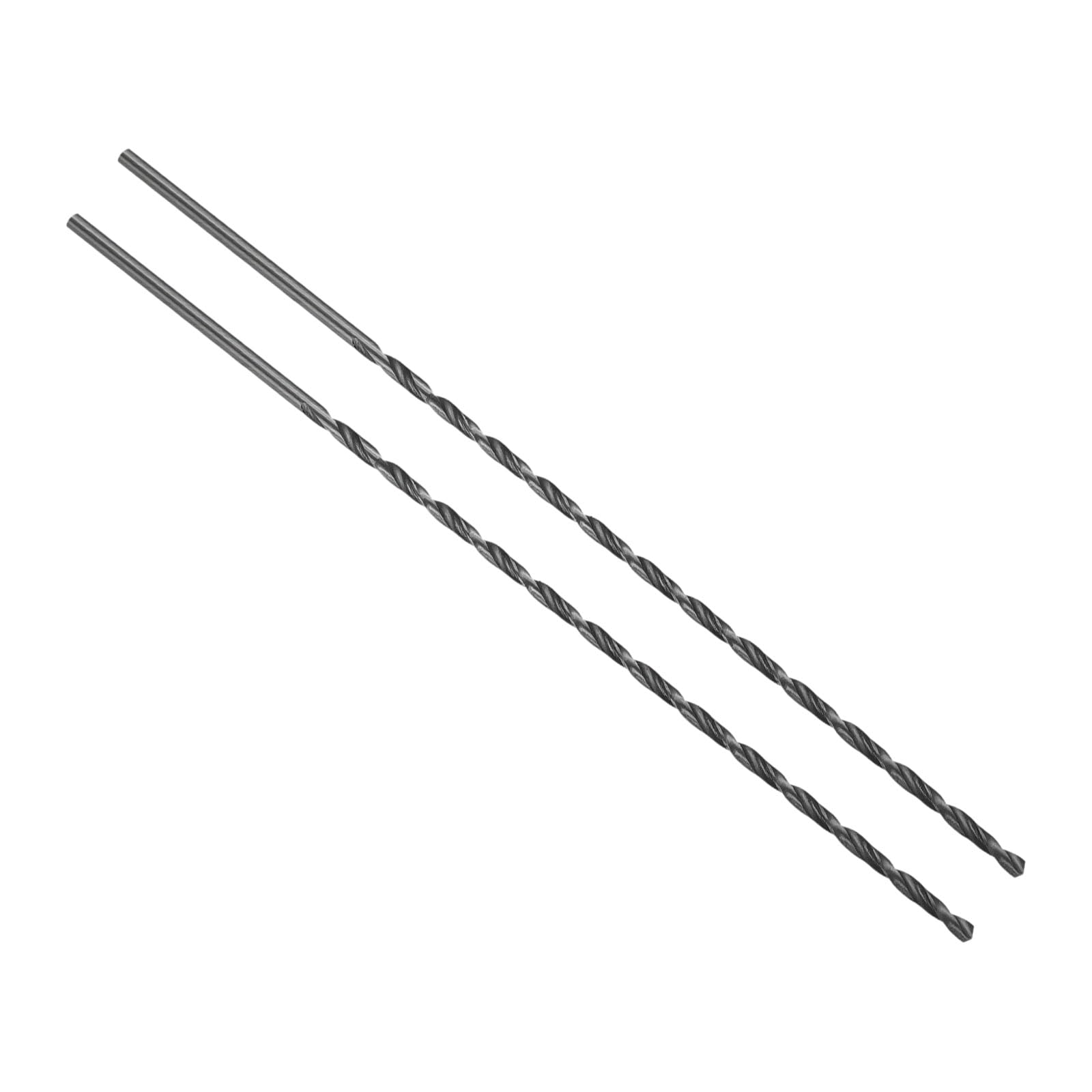 PATIKIL 4.2mm Drill Bit, 250mm Extra Long Straight Shank M2 High-Speed Steel 135° Nitriding Black for Stainless Steel Hard Metal