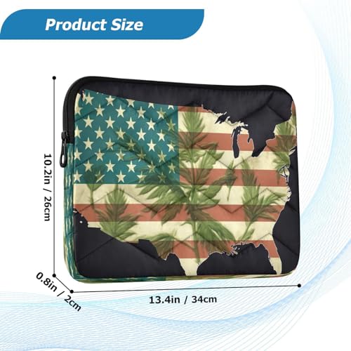 Funda para portátil 13-14 pulgadas con bandera USA miniatura 3