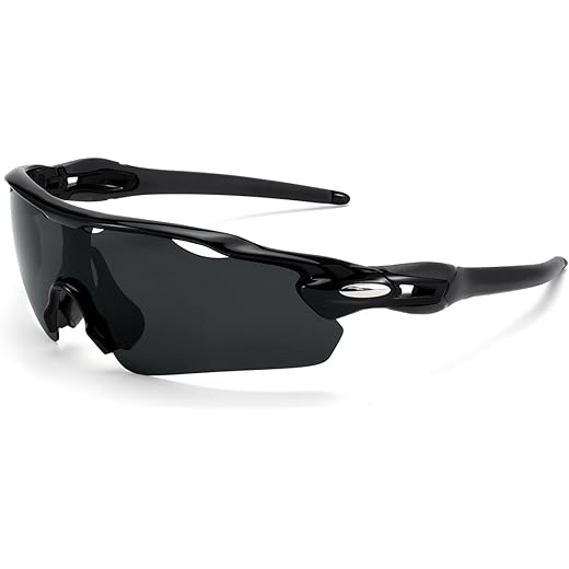 Karsaer Polarized Cycling Glasses Black Frame