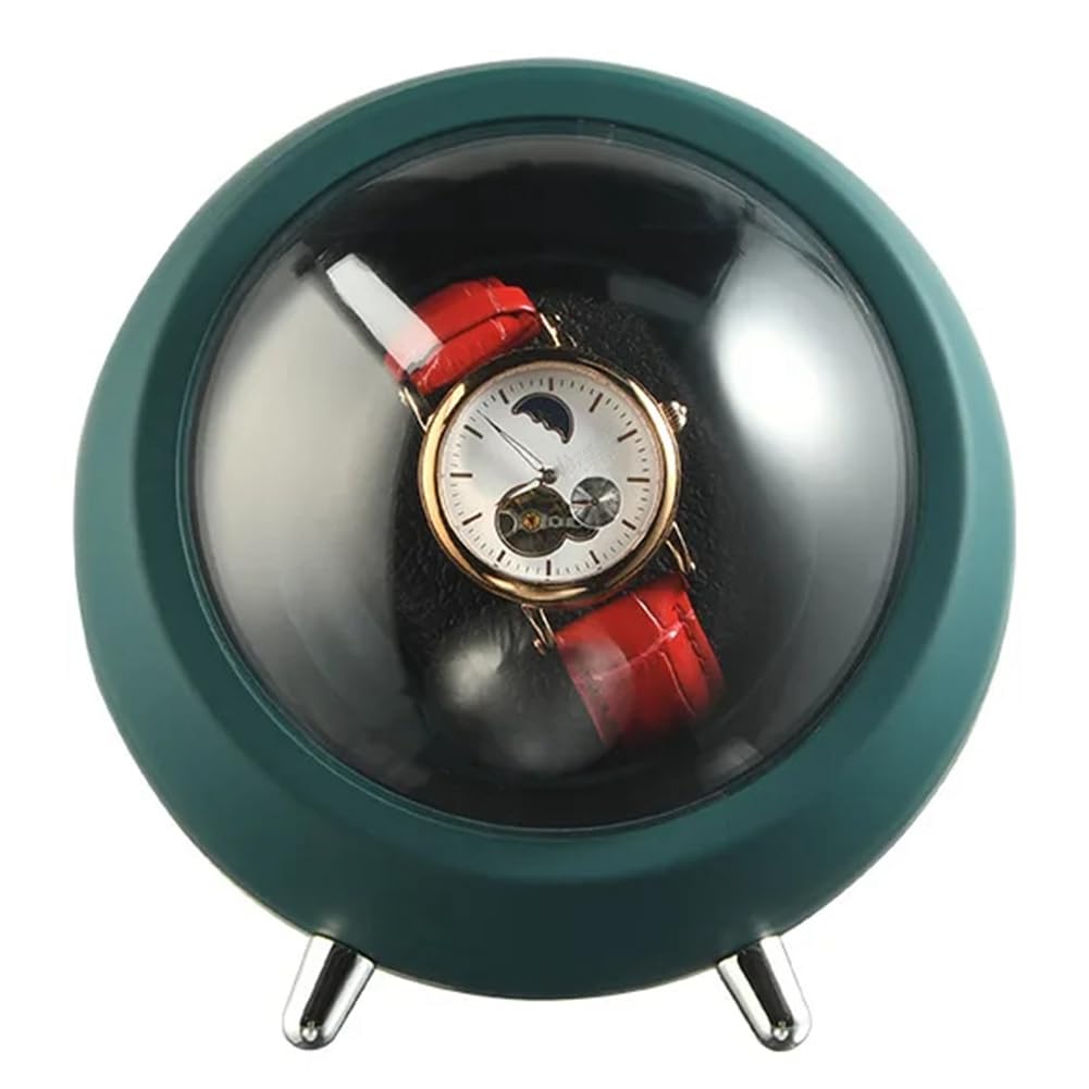 Caja giratoria para relojes automáticos, color verde, Deportes