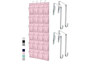 Gorilla Grip Pink Shoe Organizer: Up to 40 Pounds, Breathable Mesh, Over...