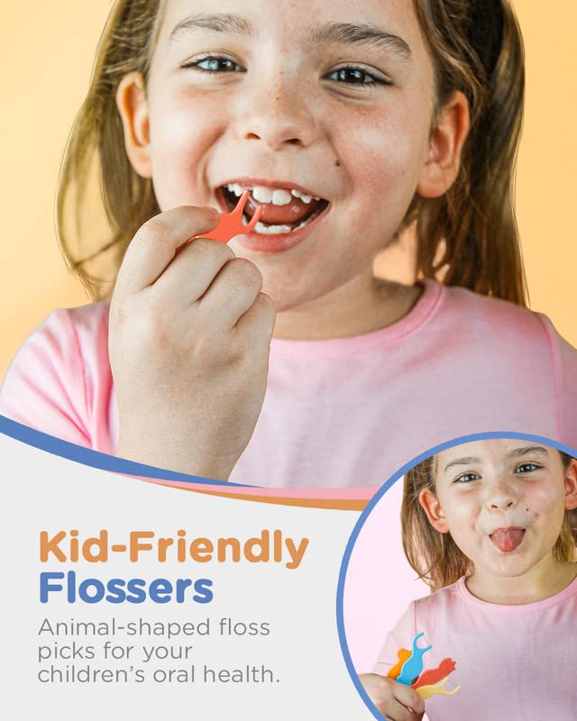 Buy Piico Dental Floss Picks, Dual Line Unflavored Kids Flossers