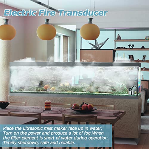 Electric Fire Transducer Glass Disk Heater Dimplex M-011B M011B Opti-Myst Electric Wall Fire Replacement Heater Stove Parts Spares Discs - Image 8