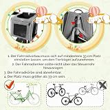 Hundefahrradkorb, Fahrradkorb Vorne mit 4 offenen Türen, 4-Mesh Fenster