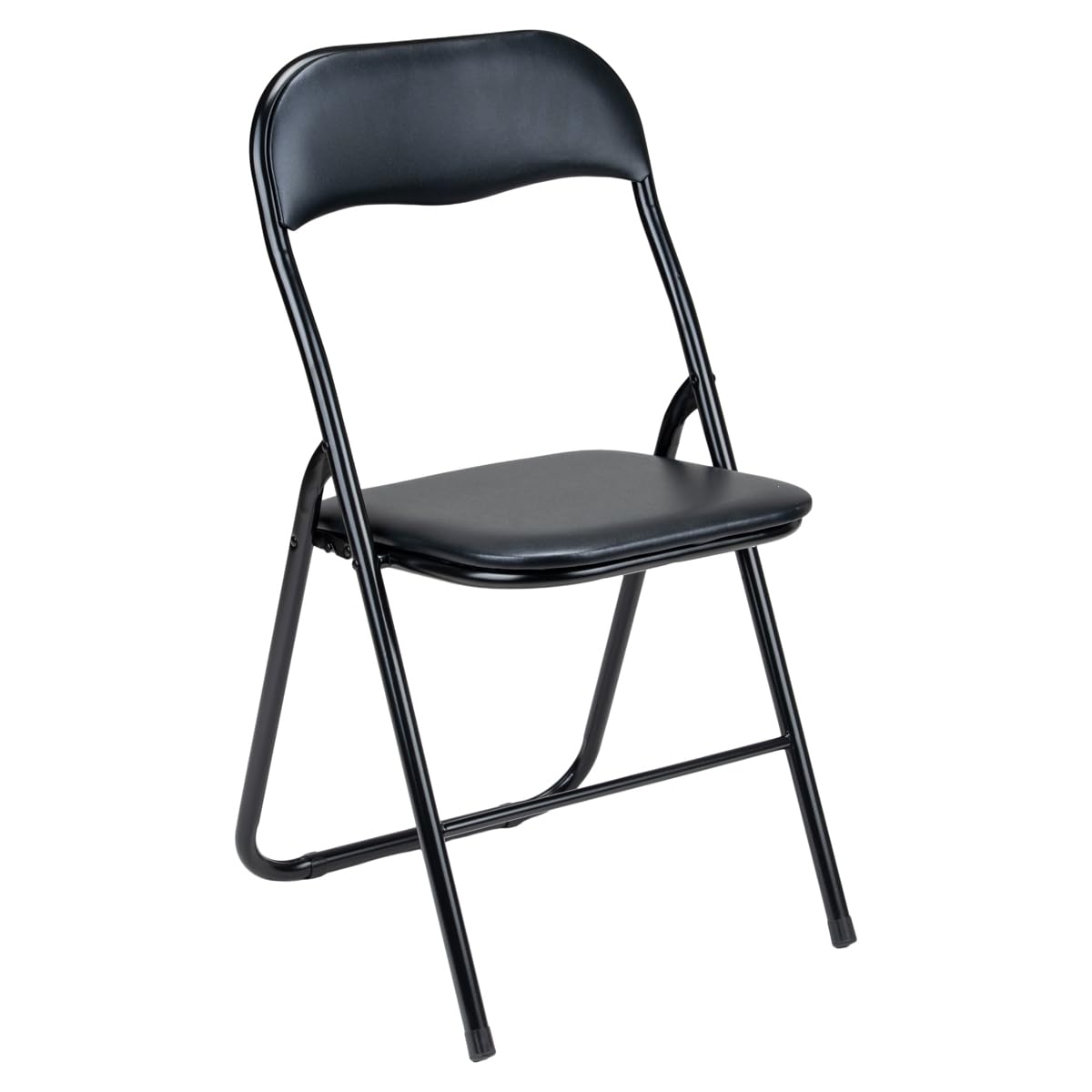 Gremium Set 4 Sedie Pieghevoli Con Cuscino In Ecopelle A Doppia Imbottitura, Seduta Ergonomica E Struttura Richiudibile Salvaspazio In Acciaio Inossidabile