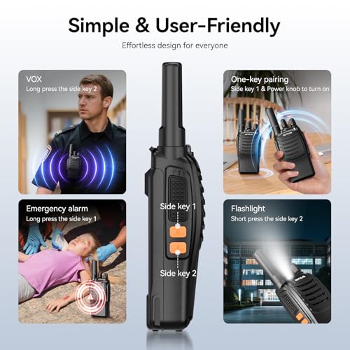 Image of Retevis H-777 Walkie Talkies Rechargeable, 20 Pack Portable Two Way Radio