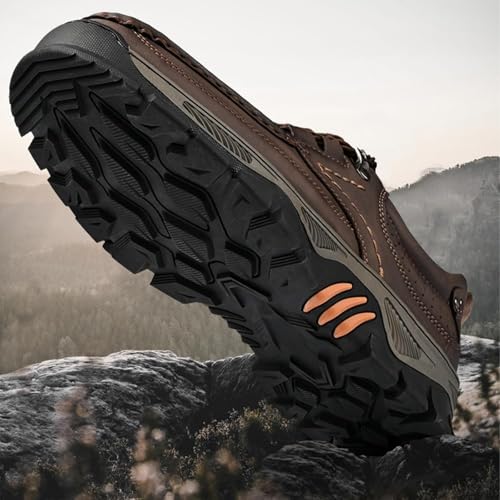 Enjerr Orthopedic Balance Shoes Men for Balance 2025 Arch Support Hands‑Free Leather Slip‑On Loafers & Outdoor Sneakers2