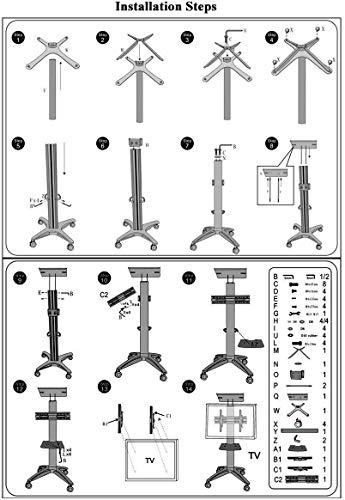 Soporte universal de pie para TV de 32 a 70 pulgadas miniatura 5