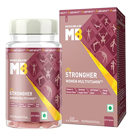 MuscleBlaze StrongHer Women Multivitamin (60 Tablets) | Multivitamin for Women | For Energy & Stamina MuscleBlaze StrongHer Women Multivitamin (60 Tablets) | Multivitamin for Women | For Energy & Stamina
