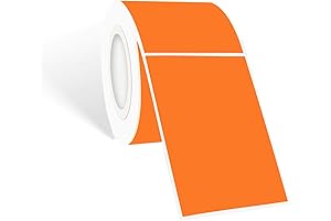 250pc Extra Sticky Orange Rectangle Moving Labels, 3 X 2 Inch