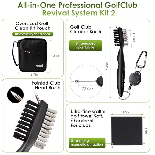 Aerlouxa 6-in-1 Golf Cleaning Kit