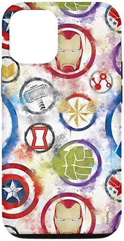 iPhone 12/12 Pro Marvel Avengers Super Hero Icons Color Bleed Case