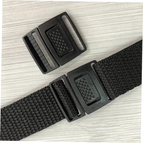 Boucle de chapeau NUOBESTY sangle noire portable de 2.5x2.3cm
