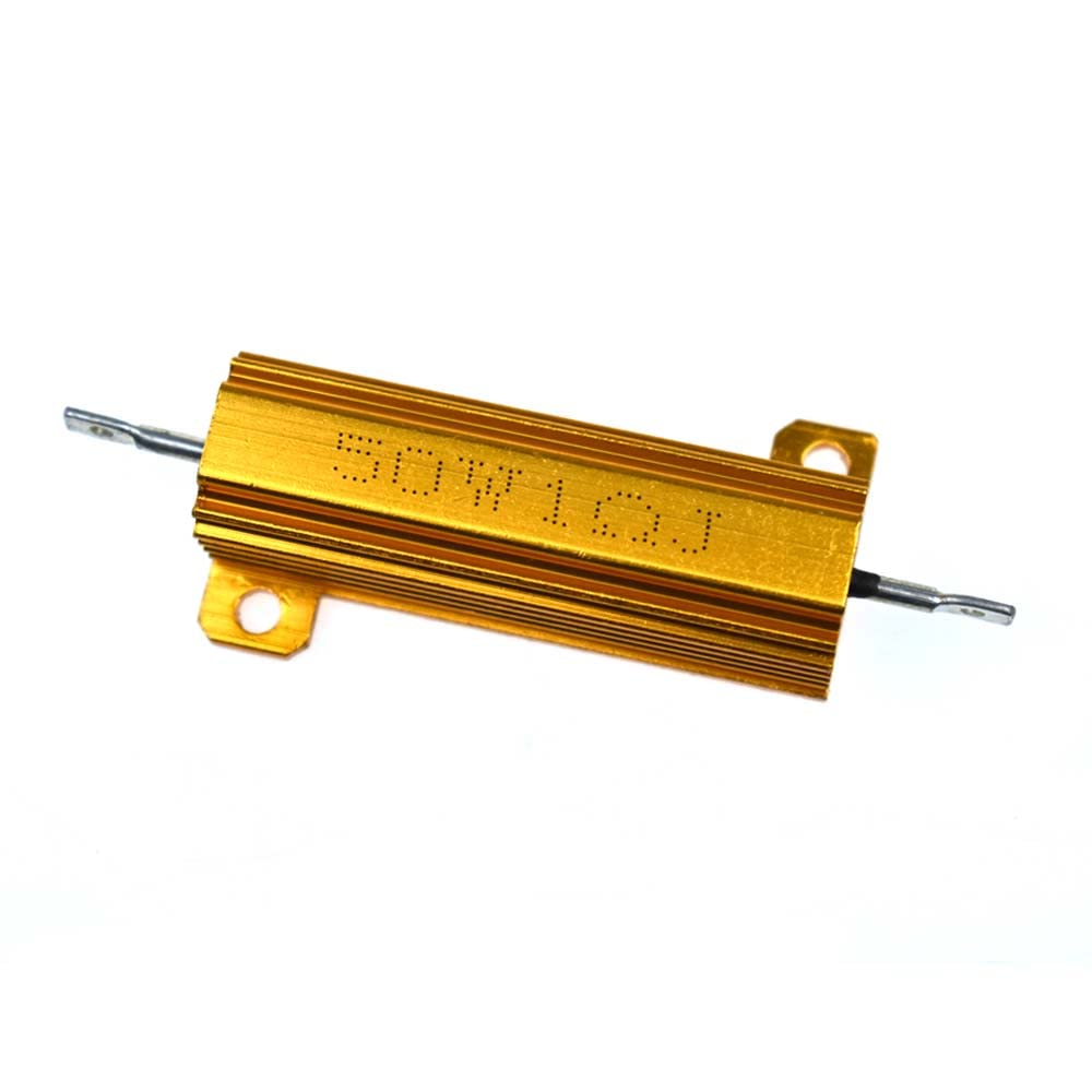 sourcing map Aluminiumgehäuse Widerstand Gewindebohrer Lastwiderstände Gold 25W 150 Ohm 5% 150 Ohm