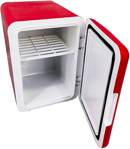 Miniatura 2 de Budweiser Mini refrigerador con altavoz integrado  4 litroscapacidad de 6 latas, enfriador de bebidas portátil para aperitivos, almuerzo, bebidas y